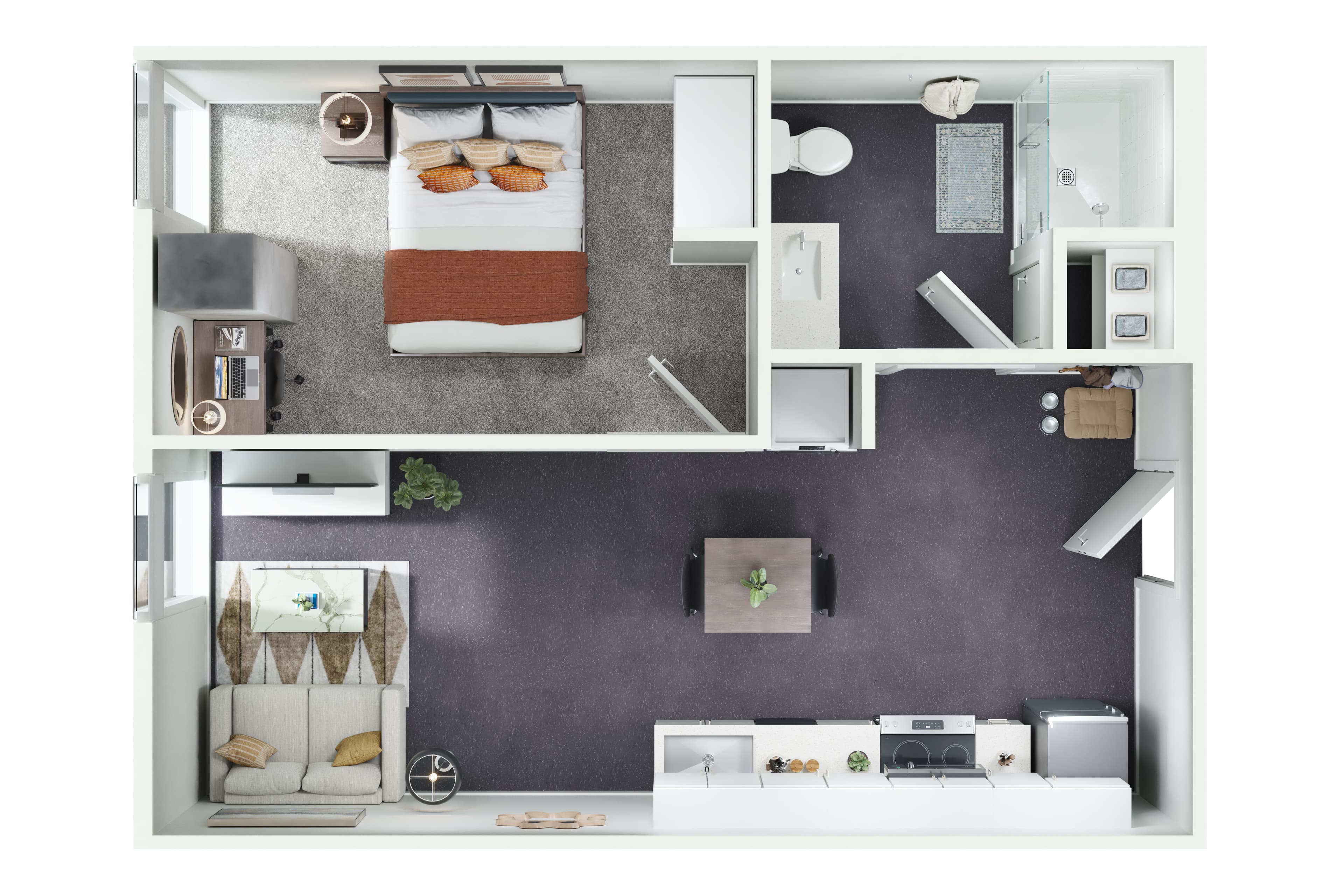 A1 – 1 Bed / 1 Bath
