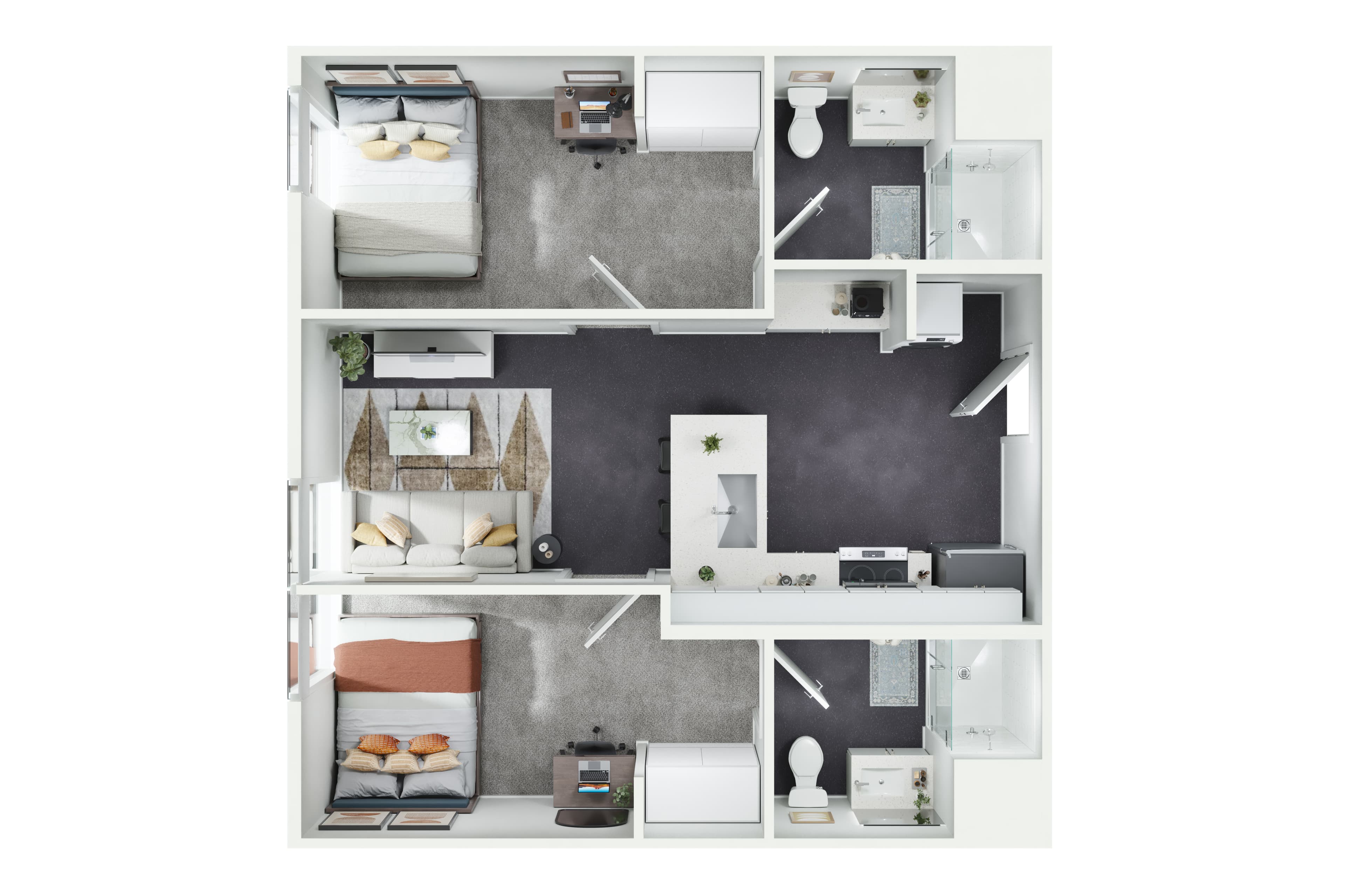 B1 – 2 Bed / 2 Bath