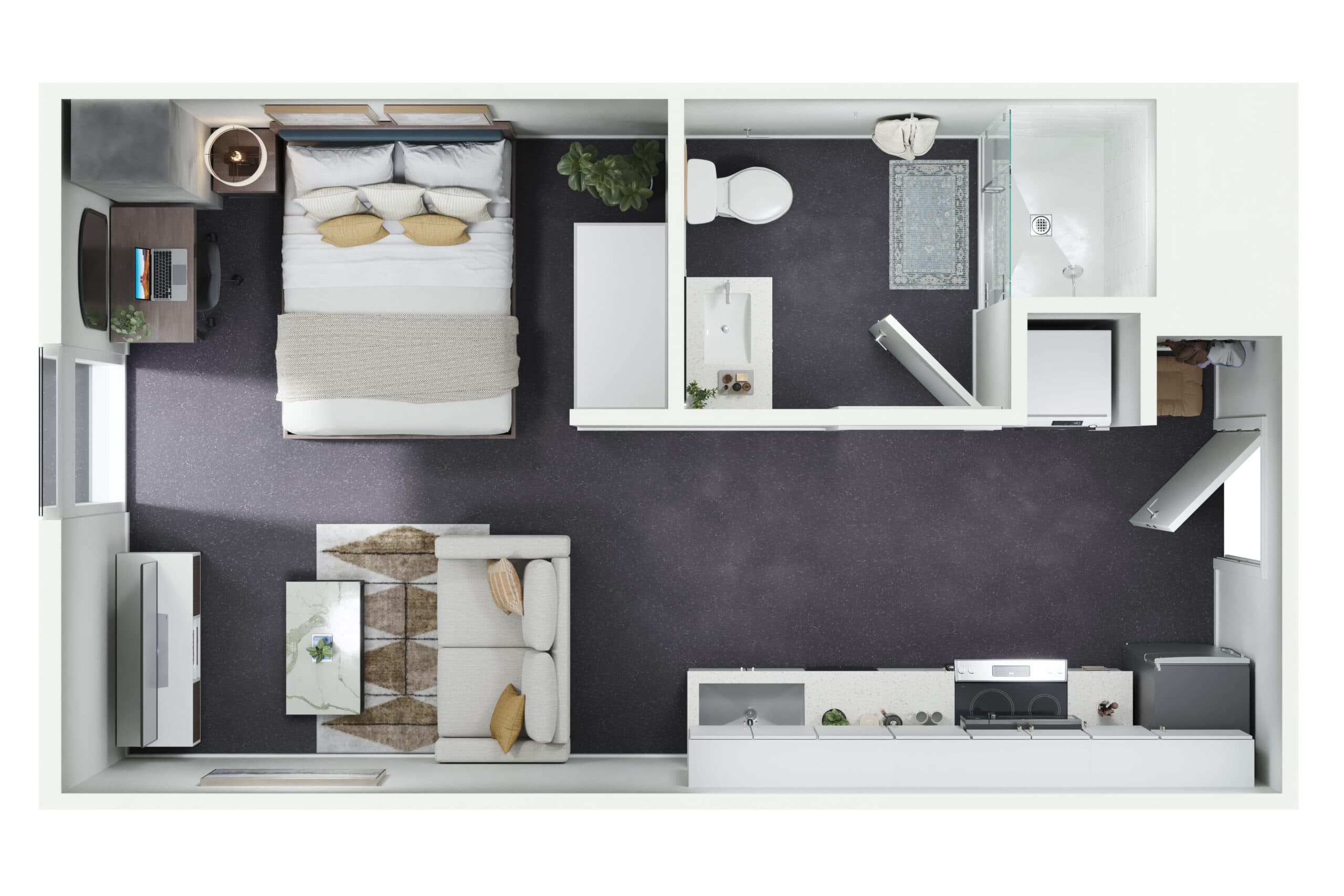 S2 – 0 Bed / 1 Bath