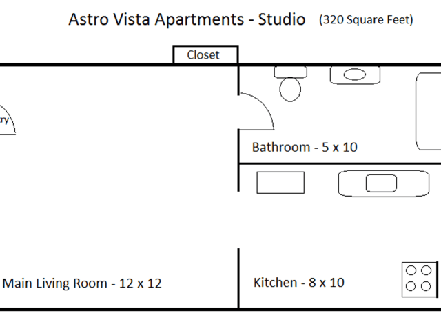1 Bed / 1 Bath