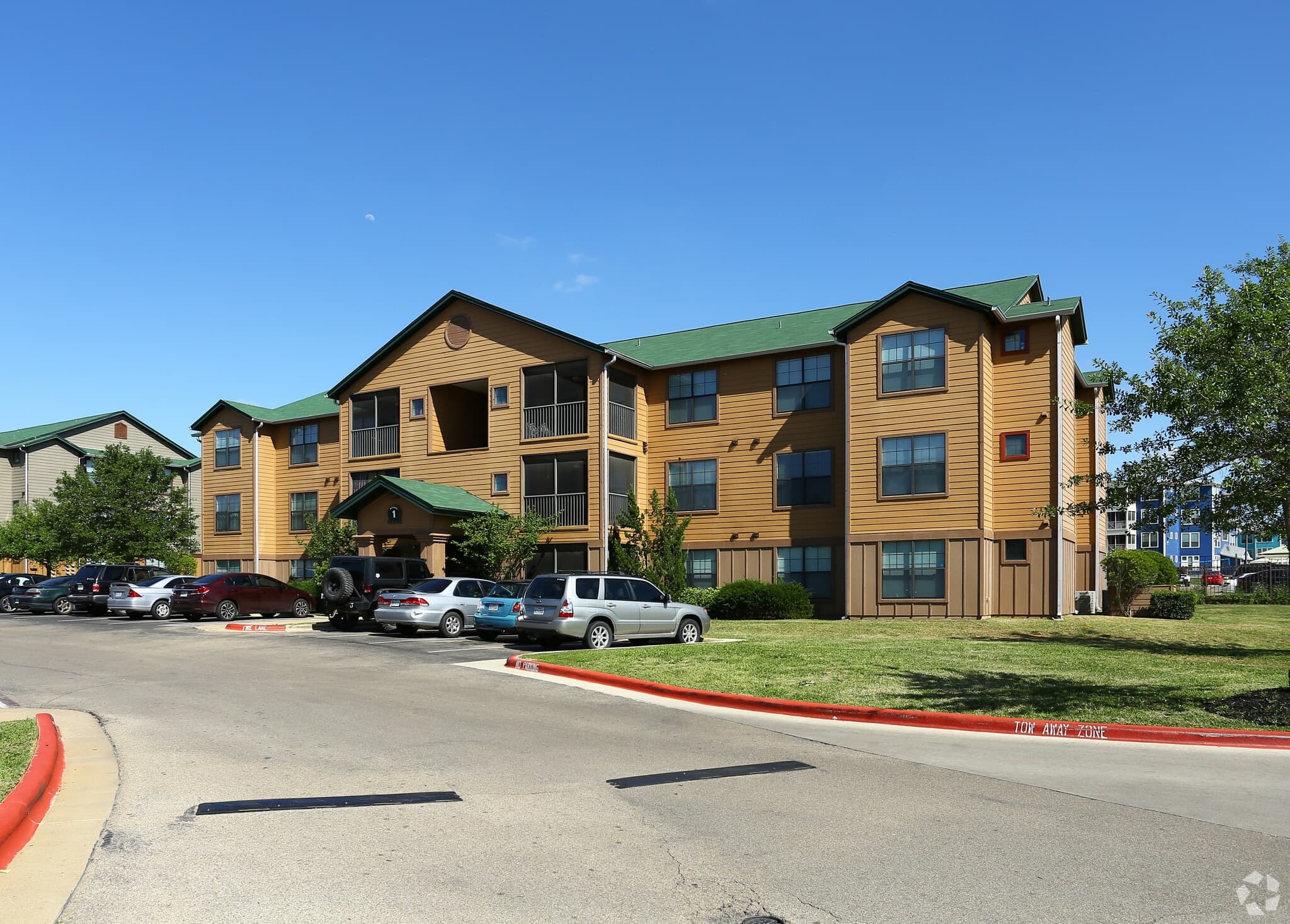 Spacious hallaway and a balcony as well