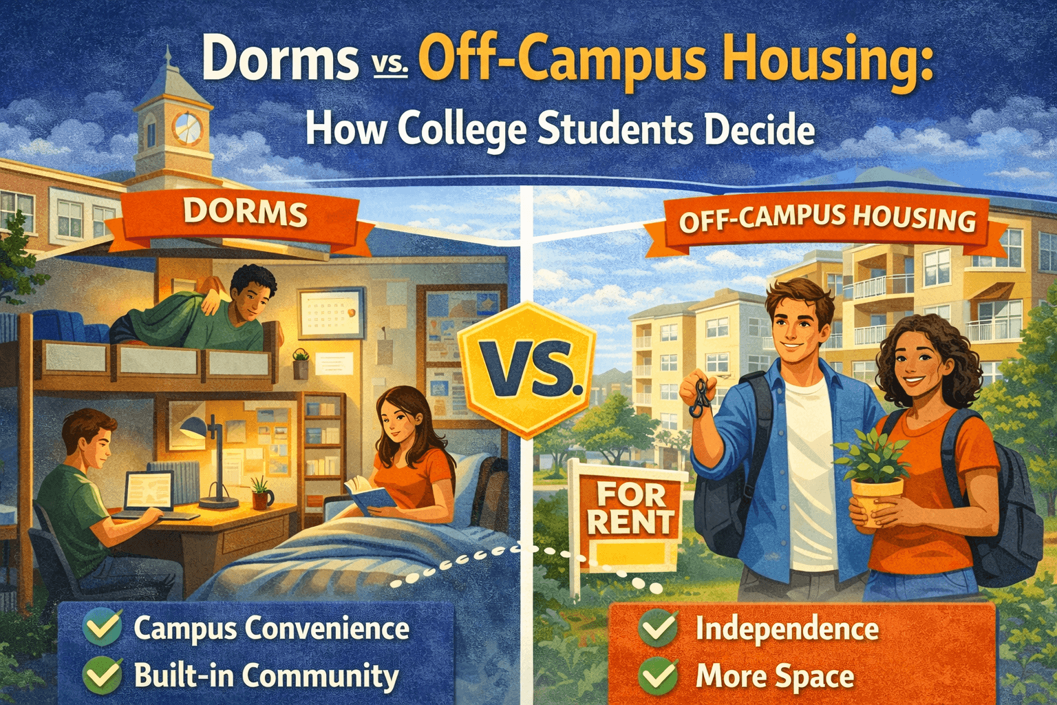 Dorms vs. Off-Campus Housing: How College Students Decide