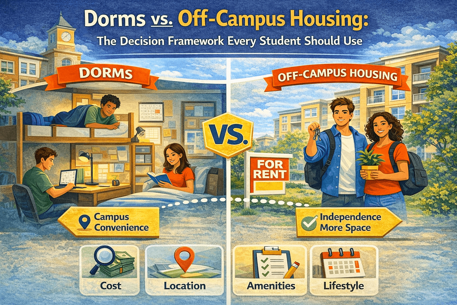 Dorms vs. Off-Campus Housing: The Decision Framework Every Student Should Use
