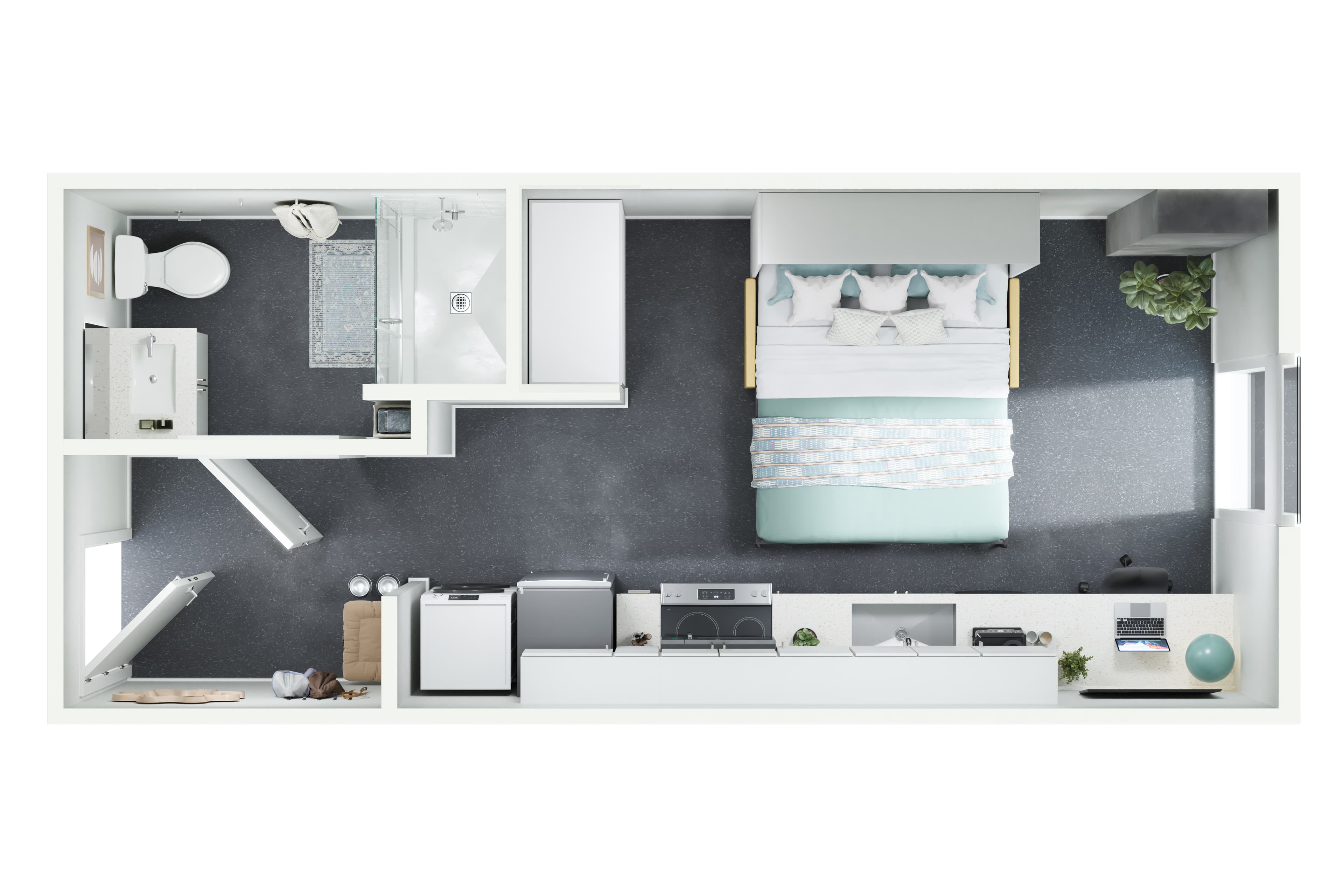 S1 – 0 Bed / 1 Bath