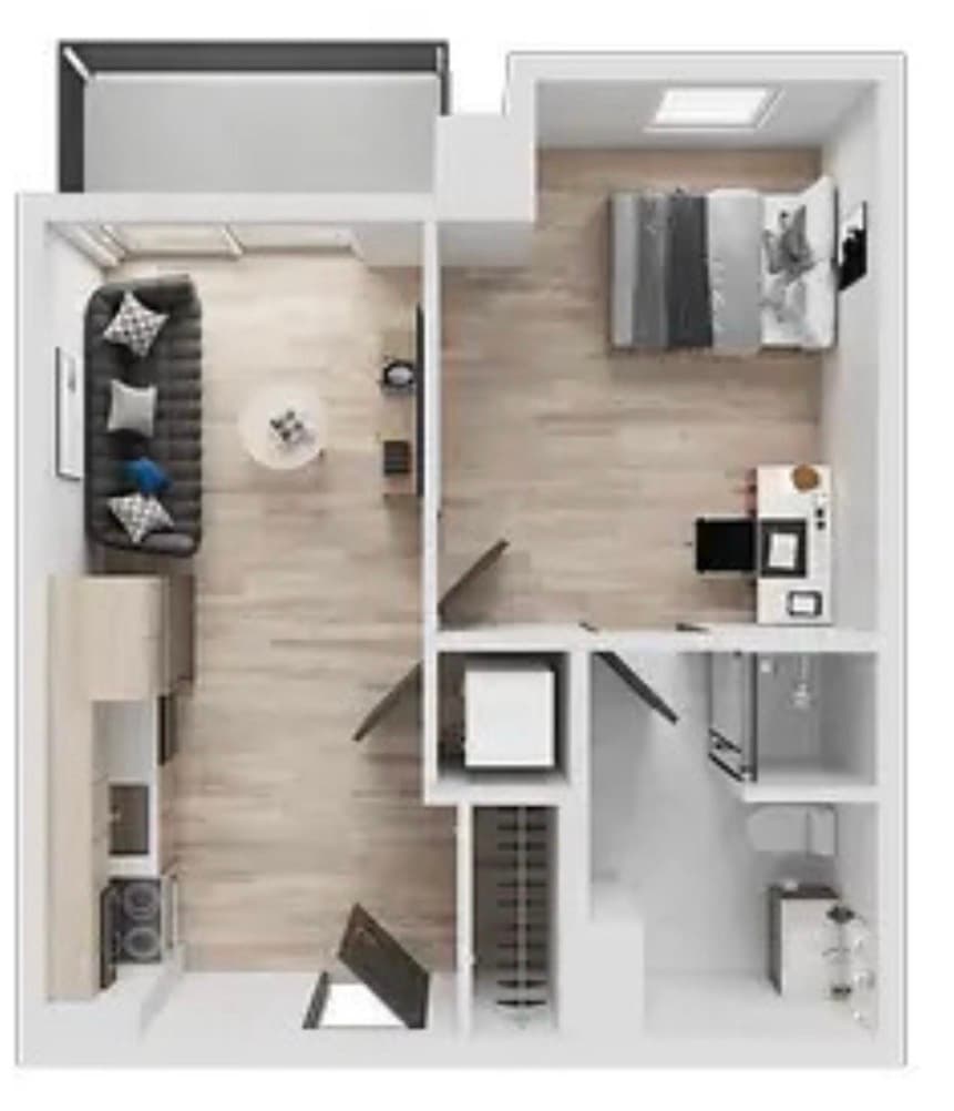 1 bedroom / 1 bath apt with balcony walking distance from UA