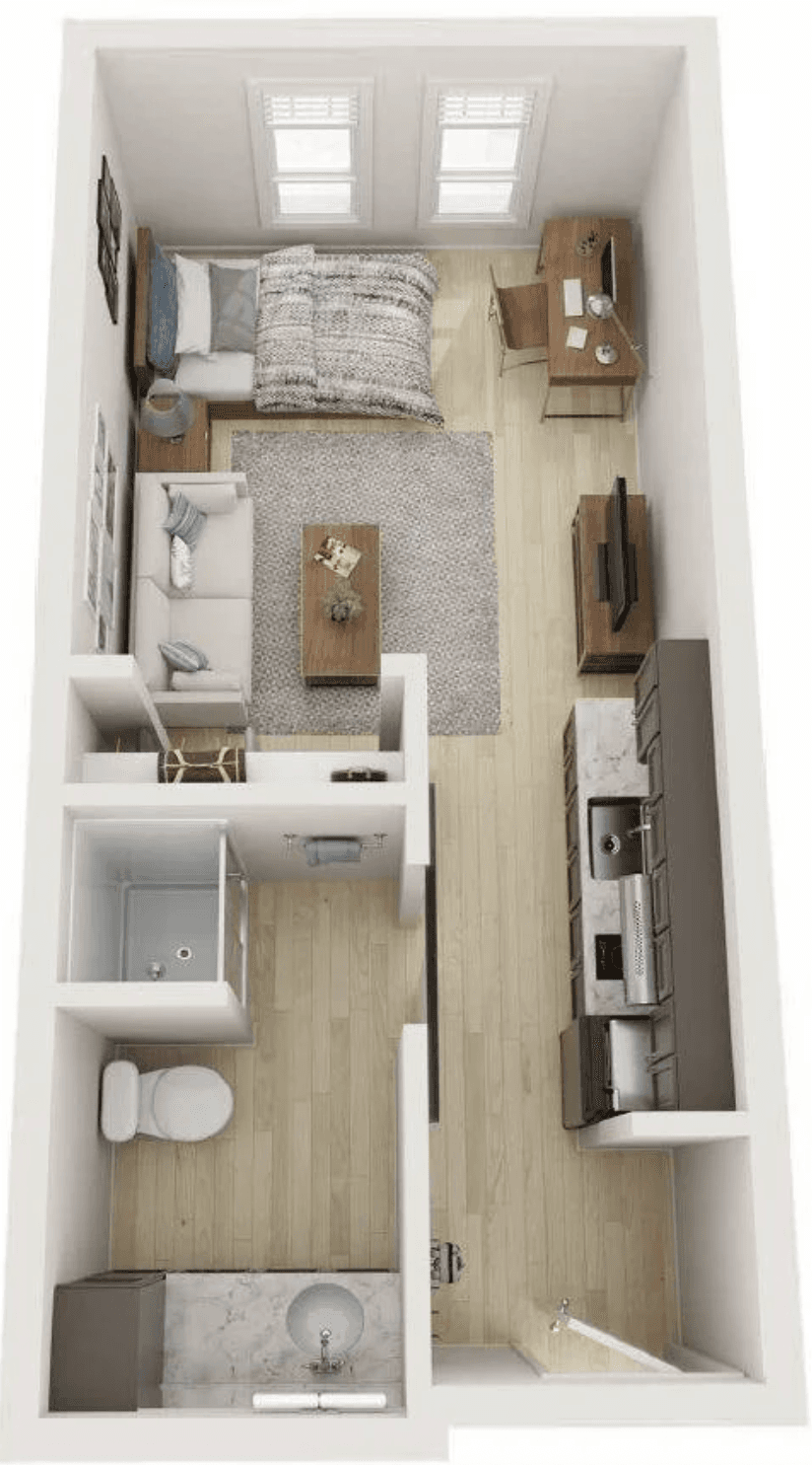 Lease takeover (relet) available for an A1 private studio at Ivory University House.