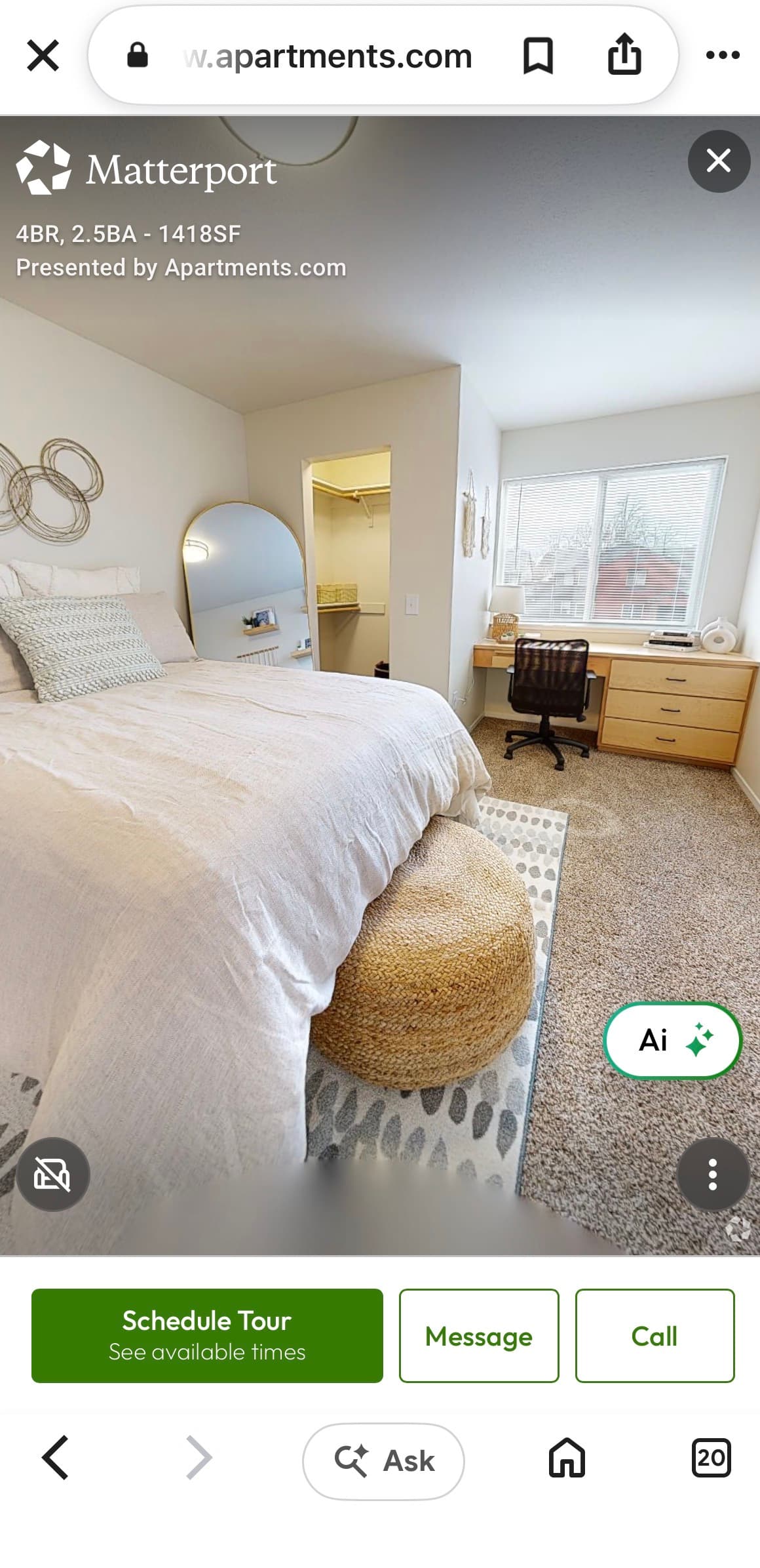 LEASE TAKEOVER-Ducks Village 4-Bedroom Apt super close to campus with plenty of great amenities.