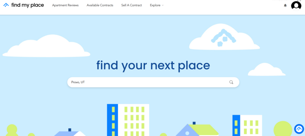 Find My Place main page